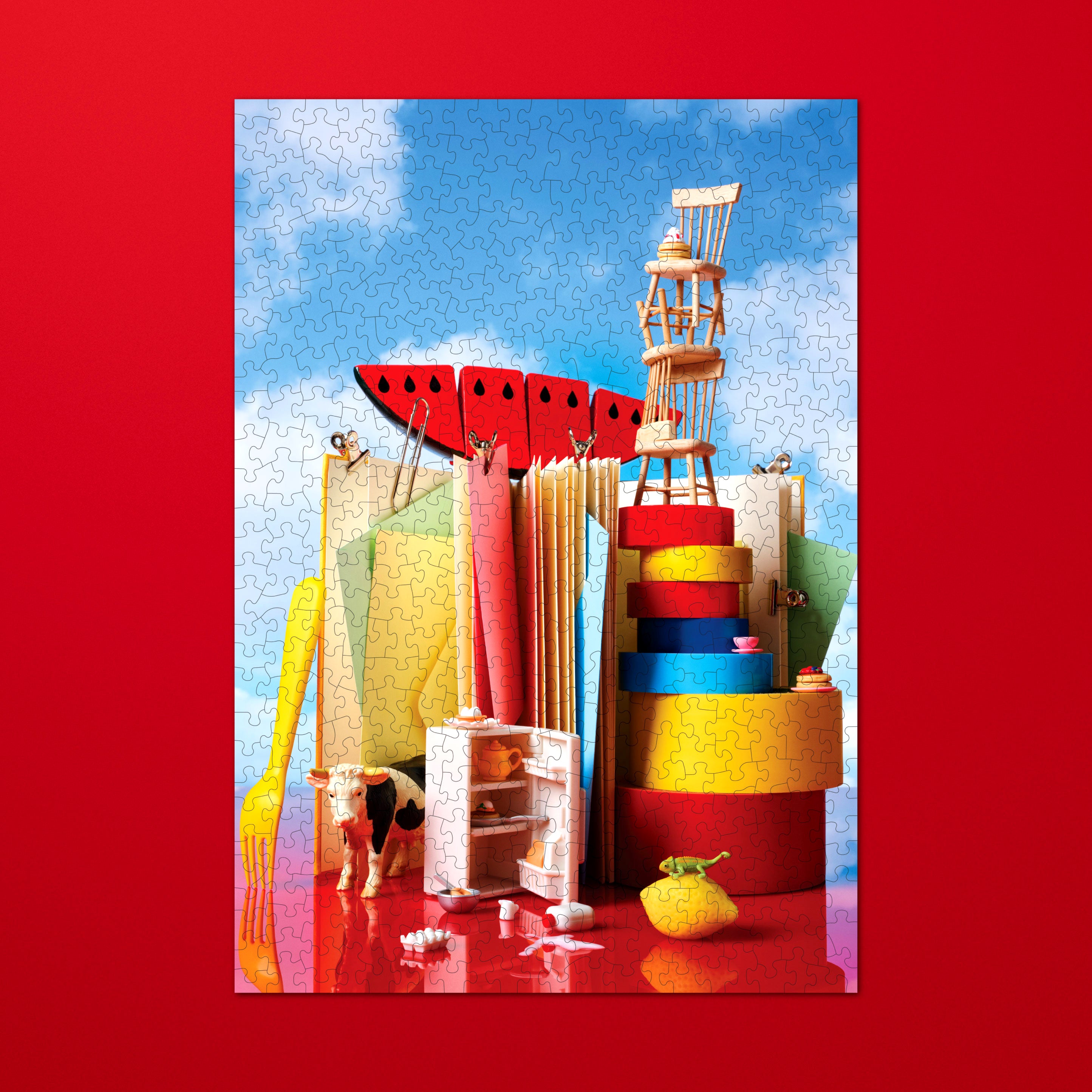THE COW AND THE WATERMELON | JIGSAW PUZZLE